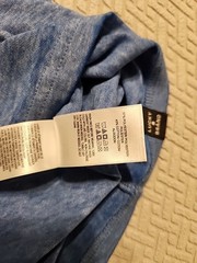 Lucky Brand Venice Burnout Mens M Long Sleeve Henley Shirt Blue NWT