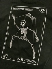 The Puppet Master Local Dynasty Skull Skeleton Graphic L/S Crewneck T-Shirt Sz.M