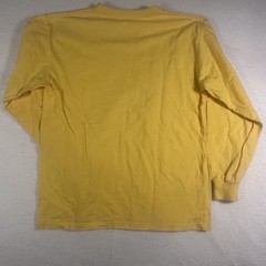 Vintage Pluma Shirt Size M Yellow Long Sleeve Crewneck Pullover Cotton