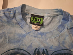 FSD Four Seasons Design Vintage T-shirt 2 skullsBlue with silver size small 90s