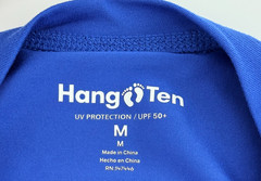 Hang Ten Swim Shirt Men’s Size M Royal Blue Long Sleeve UPF 50+Beach Surf Relax
