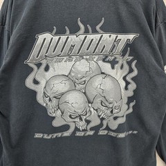 Vintage Dumont Sand Demon Long Sleeve Shirt XL Dune Or Die Skull Flames Y2K
