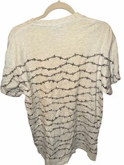 Men’s Alcatraz Graphic Print Crew Neck Short Sleeve Cotton T-Shirt Size L