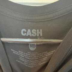 Johnny Cash Shirt Mens Med Black Graphic Tee The Man In Black American Rebel
