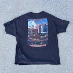 Hanes Beefy-T Men’s XL Black Cotton Crewneck Graphic Texas 65th Anniversary Tee