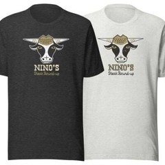 Nino’s Steak Round-Up Unisex Retro T-shirt – Bygone Brand Tees