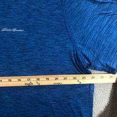 eddie bauer t shirt mand XXL blue freedry active