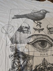 Life Clothing Company Shirt XXL All Flaws Pictured As Is Gothic Raven