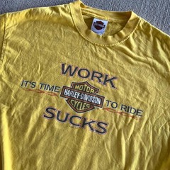 Work Sucks Harley Davidson Tee