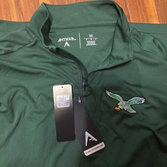Antigua Philadelphia Eagles 1/4 Zip Pullover Jacket Green Men’s M NFL