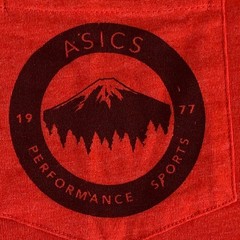 Asics Mens Size 3XL Red Short Sleeve Crew Neck Graphic Pocket Tee New
