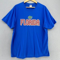 VTG Florida Gators Graphic T-Shirt Gildan Tag Blue Orange Mens XL NCAA Football