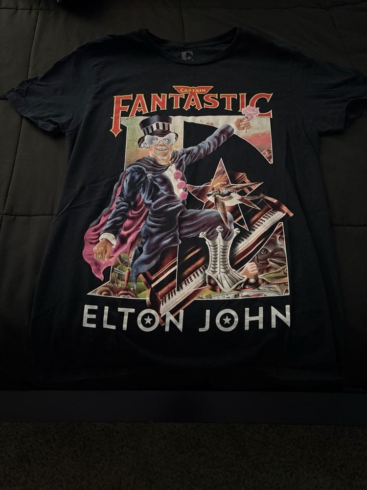 Elton John Captain Fantastic and the Brown Dirt Cowboy Graphic T-Shirt