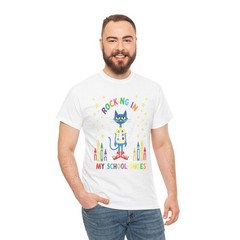 Cat Rocking in My School Shoes Teacher Student Gift T Shirt