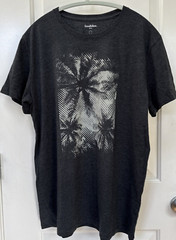 Goodfellow & Co. Palm Trees Graphic T-Shirt Large Tropical Beach Summer