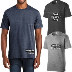 Mens Heathered Blended Tee T-Shirt Super Comfortable S-XL 2X, 3X, 4X, 5X, 6X NEW
