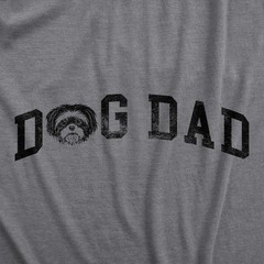 Mens Dog Dad Shih Tzu T Shirt Funny Cute Puppy Pet Shih Tzus Lover Tee for Guys