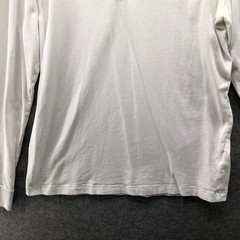 Abercrombie & Fitch Henley Shirt Mens L White Long Sleeve Moose Logo Soft Cotton