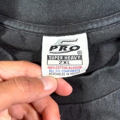 Pro 5 Super Heavy T-Shirt Men 2XL Black One Real Nation Graphic Streetwear Skate