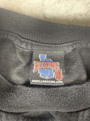 VTG XXL L.A. Boxing Long Sleeve Black Shirt Virginia Double Sided Y2K 2XL