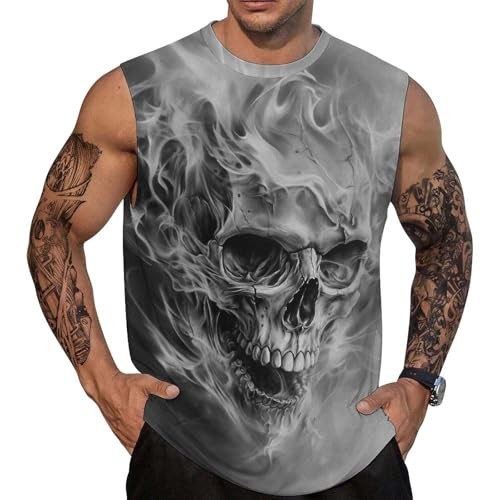 Mens Summer Graphic Casual 3D Tank Top