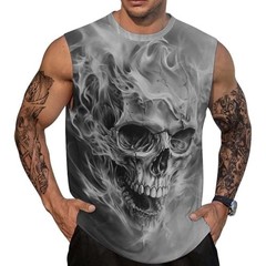 Mens Summer Graphic Casual 3D Tank Top
