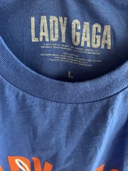 AUTHENTIC NWOT Lady Gaga JOANNE Tour NEW YORK SHOW Merch – Blue Shirt – Size L