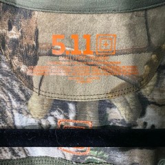5.11 Tactical Men Realtree Camouflage Rapid Response Quarter-Zip Shirt Size S
