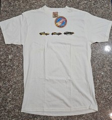 Vintage Hot-WHEELS 1996 Giant New With Tag Graphic T-Shirt Size L Large Line Up