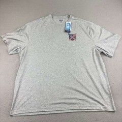 Izod Saltwater Shirt Mens 2XB Gray Soft Wash Crew Neck Short Sleeves Tee NWT