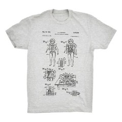 Surgery Doll Patent T-Shirt.100% Cotton Comfy Tee on Black White or Gray. NEW