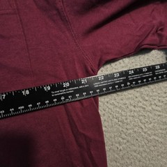 Dickies Heavyweight SHIRT Mens MEDIUM Red Burgundy Work Relaxed Long Sleeve NWT