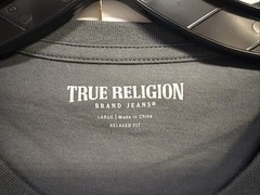 True Religion Men’s Tee T Shirt Metallic Buddha Iron Gate Size L Large NWT