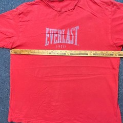 Everlast T Shirt XL Mens Red Streetwear Boxing 1910 Graphic Tee