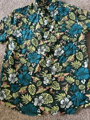 $50 Star Wars Men’s Grogu Baby Yoda Leaves Hawaiian Button Up Shirt 100% Rayon