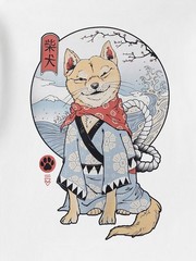 Niepce Men’s Shiba Inu Graphic Tee Japanese Streetwear Short Sleeves T-Shirt