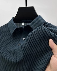 Premium Ice Silk Breathable Men’s Polo Shirt Summer Smart Casual Style Up to 6XL