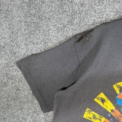Vintage Batman Shirt Mens XL Black 80s DC Comics 1988 Cartoon Faded Neon AOP
