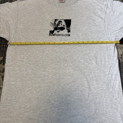 Bumfights DIY Screen-printed shirt, Large Vintage Pluma Gray, Indecline