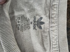 adidas Originals Men’s L Gray Trefoil Logo Graphic Tee Short Sleeve Crew Neck
