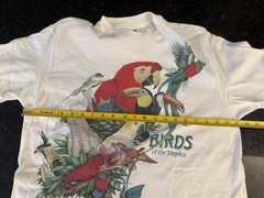 Vtg 80s Birds Of The Tropics Faded Shirt Large Single Stitch Art Grunge 90’s