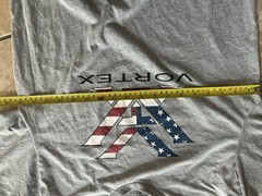Vortex S Unisex Logo Tee Tshirt Grey Americana