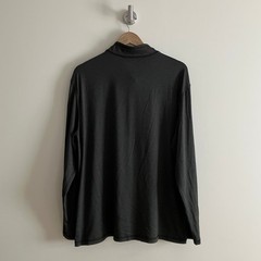 G.H. Bass & Co. 1/4 Zip Shirt Men’s XL Dark Greenish Gray Lightweight Stretch