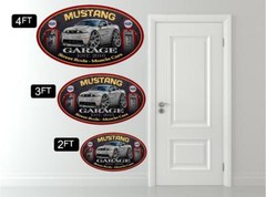 2010 2011 Ford Mustang Coupe Garage Sign Wall Art Graphic Sticker