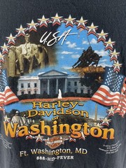 Harley Davidson T Shirt XL Rolling Thunder Let Freedom Ride 2004 Washington DC