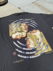 Vintage 90s Creed Human Clay Tour T-Shirt 1999 Size L Band Tee Double Sided