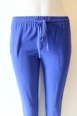 WOMEN T. BABTON BLUE TIE WAIST PANTS SZ XS*