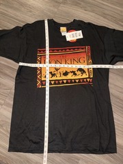 Vintage 90s The Lion King Movie Cartoon Promo T-shirt Sz XL Black new with tags