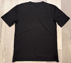 Helmut Lang Men’s Black on Black Box Fit Film Print T-Shirt – XS
