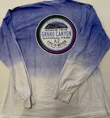 Grand Canyon National Park XL Purple Ombre Long Sleeve Graphic T Shirt